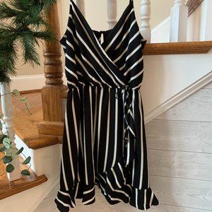 Striped Ruffled Romper